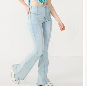 SO pull on stretch flares denim jeans. Make Offer. Bundle and Make Offer.